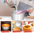 E-far 6 x 3 Inch Round Cake Pans, Stainless Steel Deep Baking Pan for Layer Cake, Set of 2