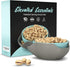 Pistachio Bowl by Elevated Essentials, Double Dish Serving Bowl with Shell Storage for Snacks and Fruit