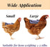 3 Pack Sides(3 Noamus Chicken Saddle for Hens, Premium Outdoor Saddle with Adjustable Strap, Sweater Clothes Poultry