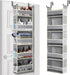 Over The Door Hanging Organizer, 5-Shelves and 10 Side Pockets for Bathroom and Bedroom Storage