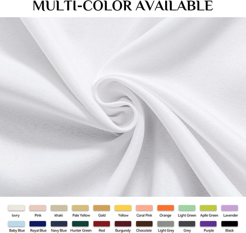 Softalker Round Tablecloth, Waterproof & Stain Resistant, Wrinkle Free Fabric Washable Polyester Table Cover for