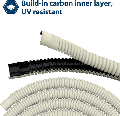 AC Water Drain Hose, Flexible for Universal Ductless Mini-Split Air Conditioner Heat Pump System (26ft)