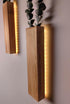 Comtelek Artificial Eucalyptus with LED Lights Wall Planters Rustic Wall Decor with Lights Wall Sconces Fake Vines