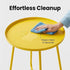 Compact Yellow Outdoor Side Table for Garden and Patio