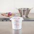 Restaurantware-Met Lux 1 Quart Food Storage Container, 1 White Storage Container - Lids Sold Separately, Red Volume Markers, Dishwashable Container, Side Handles, For Storing Foods