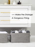 TheWarmHome Large Storage Bins - Fabric Storage Cubes for Organizing Shelves, Closet, Nursery, Laundry