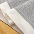 Grey14 x94 Floral Coffee Table Runner for Living Room Kitchen Farmhouse Bordered Dining Table Runner with Fringe