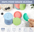 12 Pack 4.9 oz 5oz La Fermiere Yogurt Jar Lids, Silicone Yogurt Jar Lids for La Fermiere, Colorful Cover for Oui Yogurt