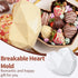 Silicone Chocolate Molds Set, Large Breakable Heart Mold, Hot Cocoa Bomb Mold, Round Oreo Molds for Baking
