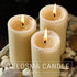 Pack 6 (2inch 4 inch Pure Natural Beeswax Pillar Candles Bulk - of - Honeycomb Surface, No Scent