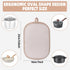 Hovico 2PCS Silicone Pot Holders, Heat Resistant Oven Mitts with Pockets, Non-Slip Hot Pads - Milkshake