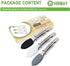 Mini Tongs with Silicone Tips, 7-Inch Small Serving Tongs, Set of 3 in Black, White, Gray