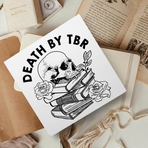 Banlai Book Lover Decor Wooden Box Sign, Reader Bookworm Bookish Desk Decoration Home Bedroom Office Bookshelf Decor
