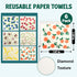 6 Pack 100% Lsnisni Swedish Dishcloths for Kitchen, Swedish Dish Cloths, Reusable Paper Towels, Washable Kitchen Cloth
