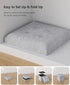 300 lbs 15 Inches) OS MOTOR Folding Storage Ottoman Bench, Multi-Functional Ottoman Foot Rest, End of Bed Bench