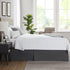 Nestl Dark Gray Bed Skirt Queen Size - 14 Inch Drop, Pleated Microfiber Hotel Quality