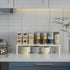 Shelves.Easy-to-Install2Packs/White,Large Expandable Spice Rack Organizion for Kitchen Cabinet, Seasoning,Bathroom