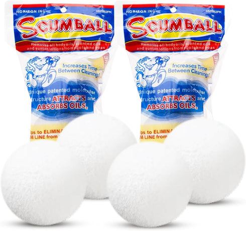 SCUMBALL s for Hot Tub Scum Absorber & Pool Spa Surface Cleaner |