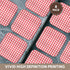 3dRose Red and White Gingham Pattern - Rustic Italian Kitchen Dining Theme - Soft Coasters, Set of 8 (CST_113016_2)