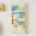 BPMFDTNL Wood 4-Tier Wall Mounted Kids Bookshelf Floating Book Shelf For Kids Rooms,Nursery