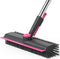 AIR U+ Floor Scrub Brush with Long Handle, 3 in 1 Scrape