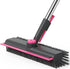 AIR U+ Floor Scrub Brush with Long Handle, 3 in 1 Scrape