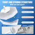 30 3-in-1 Set-2 2 30 2 Pack. Disposable Toilet Brush with Brush Heads, Toilet Cleaning System Ergonomic Toliet Wand