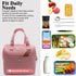 Mziart Insulated Lunch Bag, Simple Bento Cooler Bag for Lunch Box, Tote Bag for Women Men Adult Picnic Working Hiking