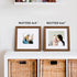 8x8 4x4/6x6 8x8 Set 4 Egofine Picture Frame Made of Solid Wood with Plexiglass, Display Pictures with Mat or Without