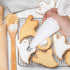 4 Pack Reusable Canvas Cloth Piping Bags, 12 Inch Tipless Icing Bags for Cake Decorating and Baking (White)
