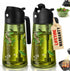 COOLMI Oil Sprayer for Cooking, 2 in 1 Olive Oil Dispenser Bottle