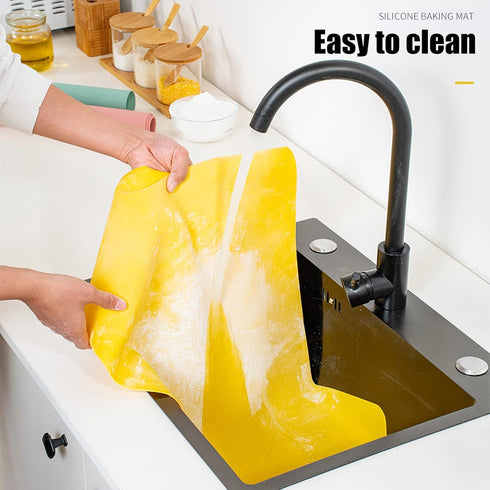 Extra Large Kitchen Silicone Pad, 23.6''x15.7'' Macaron Baking Mat, Thick Heat Resistant Non-Slip