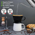Segarty #2 Black Ceramic Pour Over Coffee Maker, 1 Set, Reusable Filter Cone Drip Holder for Home, Travel, Office