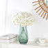 10PCS Silk Hydrangea Heads with Stems, Artificial Flowers for Wedding Party Home Decor (Off White)