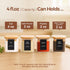 4 oz 6Pack, Set, ComSaf Spice Jars with Labels Small Spice Containers Starter Glass Seasoning Jars with Lids, Square