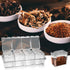 4-Cell Clear Seasoning Rack, Acrylic Spice Box with Cover and Spoon, Storage Container for Condiments