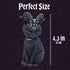 Nemesis Now Figurine Decor, Detailed Hand-Painted Polyresin, Black - Pawzuph Horned Gothic Satanic Cat