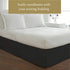 Luxury Hotel Tailored Bed Skirt, Box Pleats, Twin Size, 14 Inch Drop, Black
