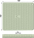 ME.FAN Silicone Dish Drying Mat for Kitchen Counter, Dish Drying Pad for Sink, Refrigerator or Drawer, Countertop Protection Pad L - 18''×16'' - Desert Sage
