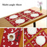 Valentine's Day Love Heart Red Buffalo Check Placemats Set of 4, Heat-Resistant Table Mats for Kitchen Dining