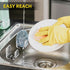 NiHome Clear Acrylic Kitchen Sink Sponge Holders, 2PCS No-Drill Design for Efficient Drainage