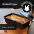 Wrenbury Large 2lb Non Stick Loaf Pan for Baking Bread, Heavy Gauge Carbon Steel