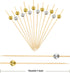 Blulu 200 Pack Cocktail Picks, Fancy Toothpicks for Appetizers, 4.7 Inch Pearl Skewers