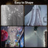 SNWLL 100 Battery Powered Fairy Lights with Remote, LED Cluster Lights Christmas Waterproof Twinkly Globe String Lights