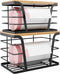 TIDIIABODE 2 Pack Stackable Storage Laundry Kitchen Organizers, Wall Mount Trash Bag