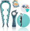 Jar Opener for Weak Hands, 5 in 1 Multi Function Lid Opener for Arthritic Hands, Blue