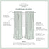 Exclusive Home Canopy Stripe Grommet Top Curtain Panel - 54"x108", Kiwi/Sand, Set of 2