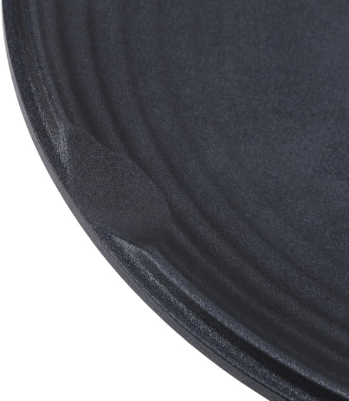 Korean BBQ Grill, Cast Iron Round Non Stick Grill Plate for Induction Cooktop and Stove