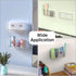 NiHome Acrylic Wall Mount Organizer 2-Pack, Slim Over Cabinet Storage Bins, No-Drill Installation for Kitchen,