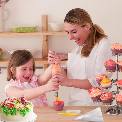 Suuker 27 Pcs Russian Piping Tips Set, Cake Decorating Tips for Cupcake Cookies Birthday Party